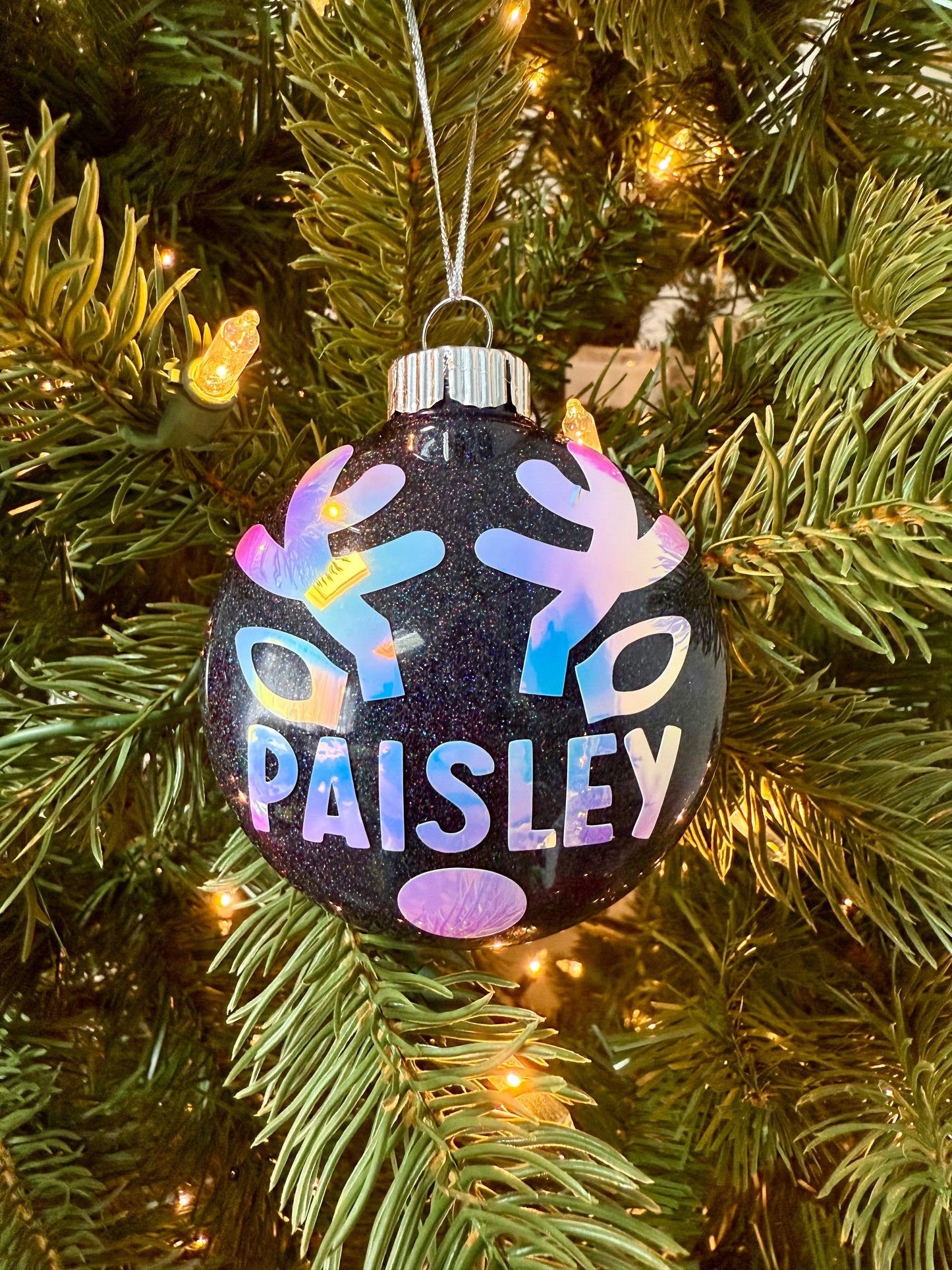 Custom Name Shatter Proof Ornament
