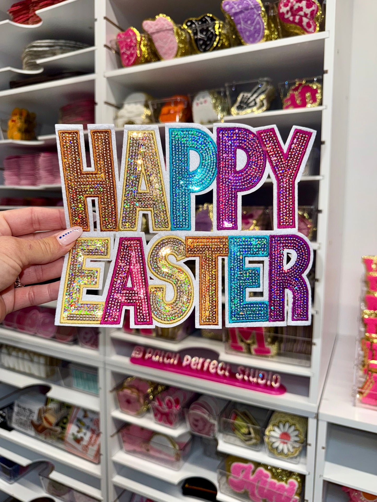 Happy Easter Iron on Patch