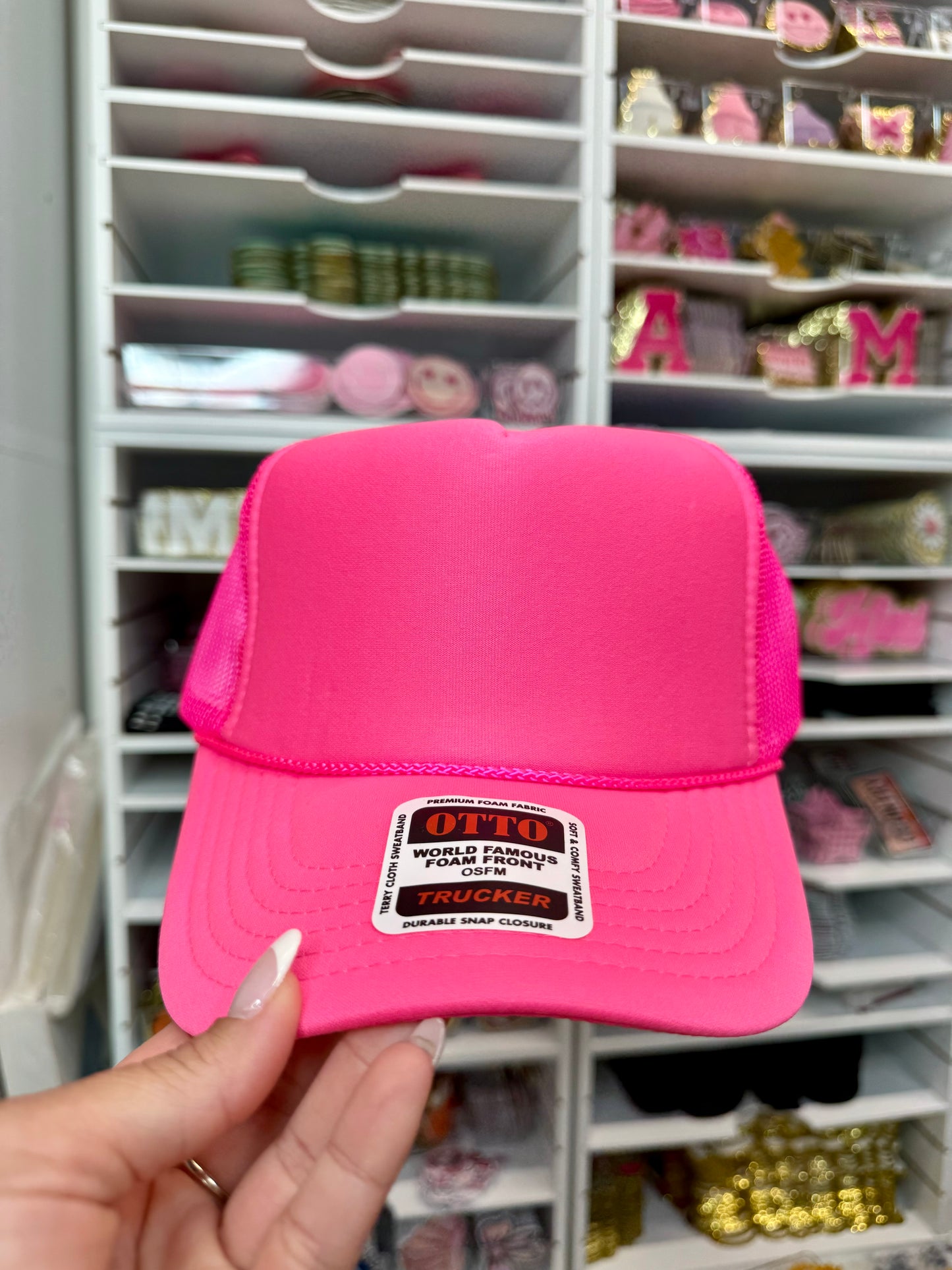 Hot Pink Otto Trucker Hat