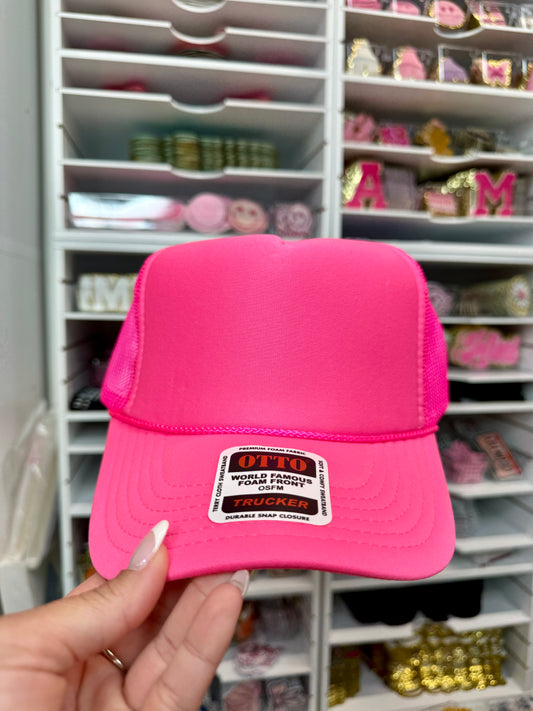 Hot Pink Otto Trucker Hat