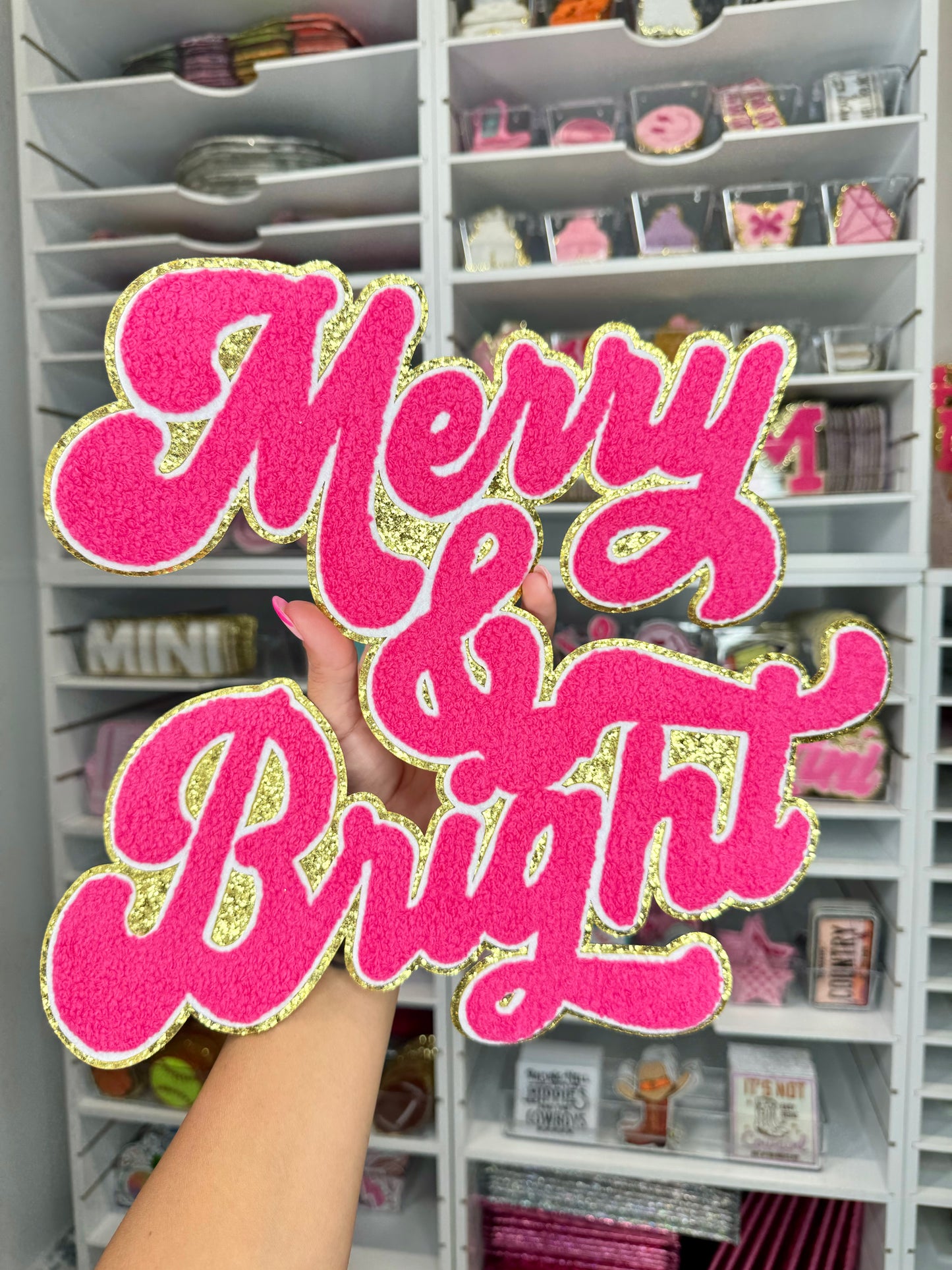 Merry & Bright Chenille Patch