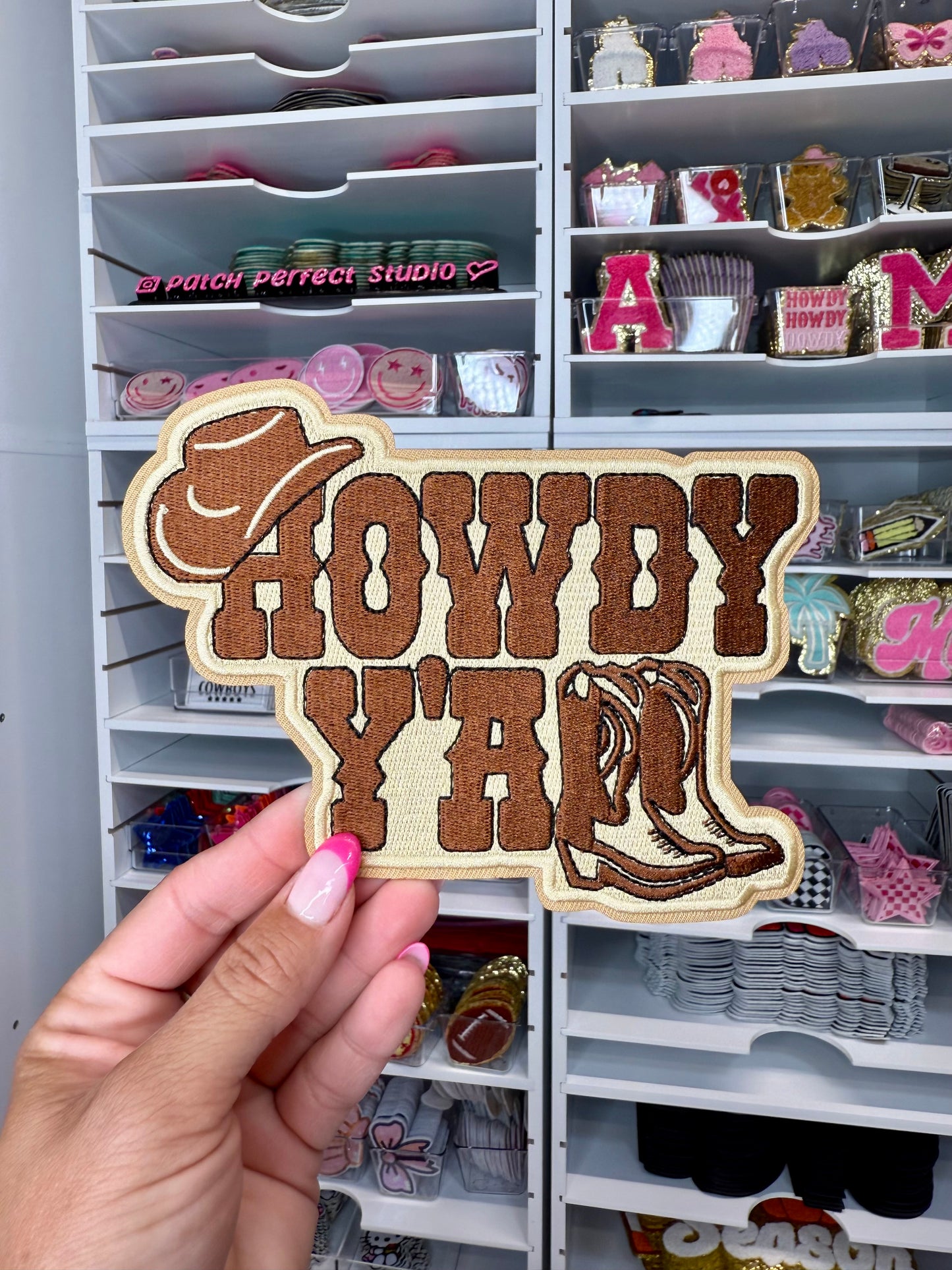 Howdy Y’all Embroidered Patch