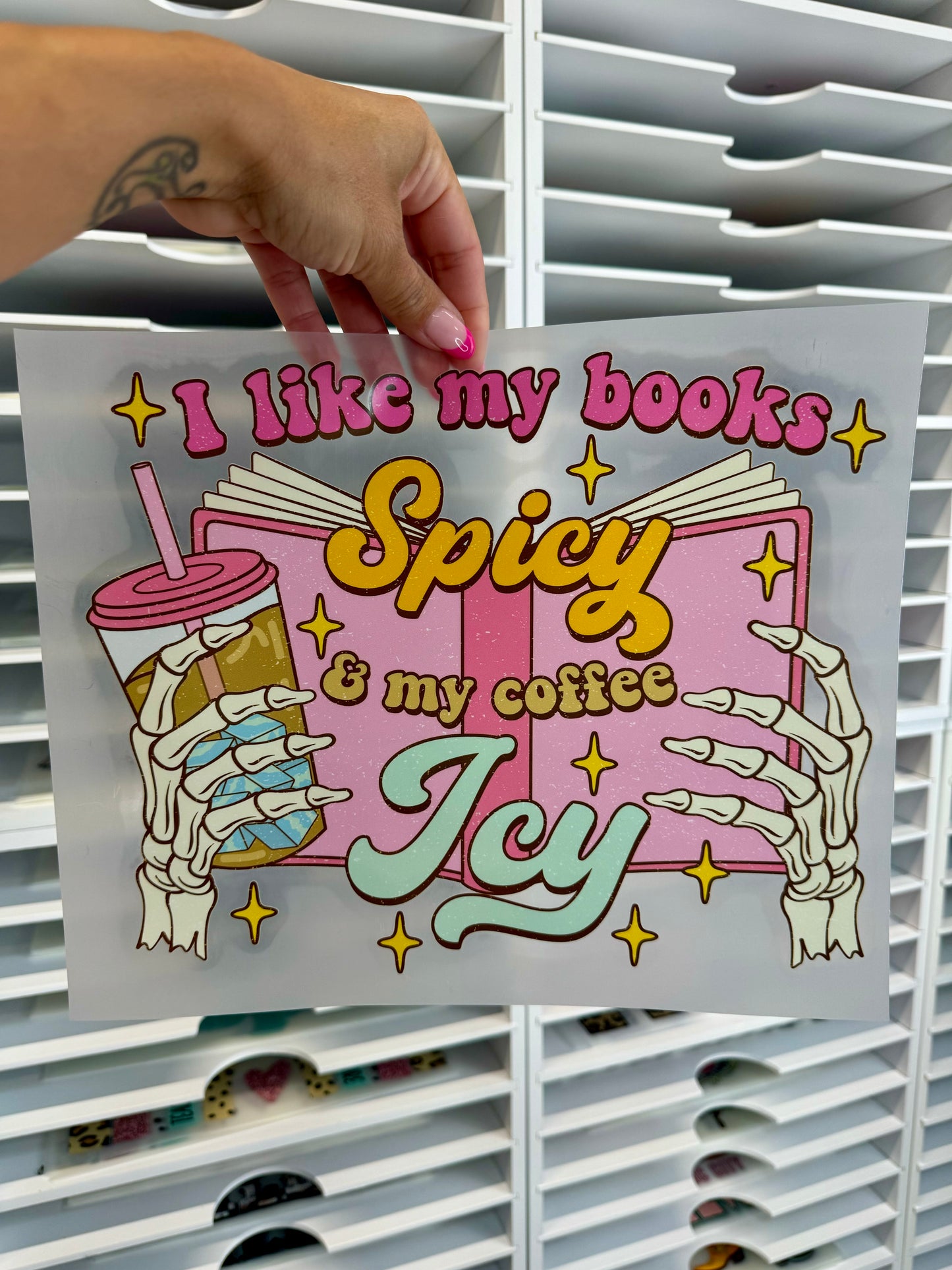 I Like My Books Spicy DTF Transfer