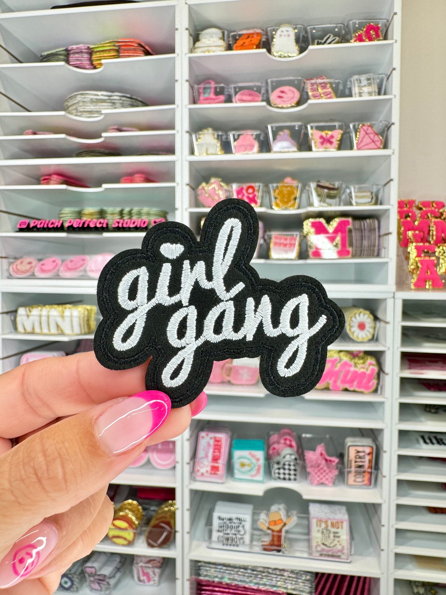 Girl Gang Embroidered Patch