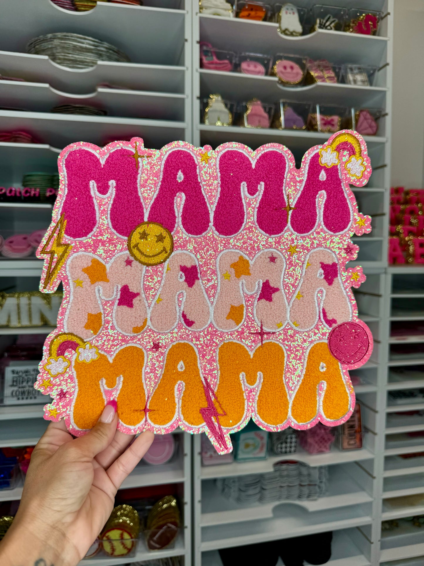 MAMA Glitter Patch