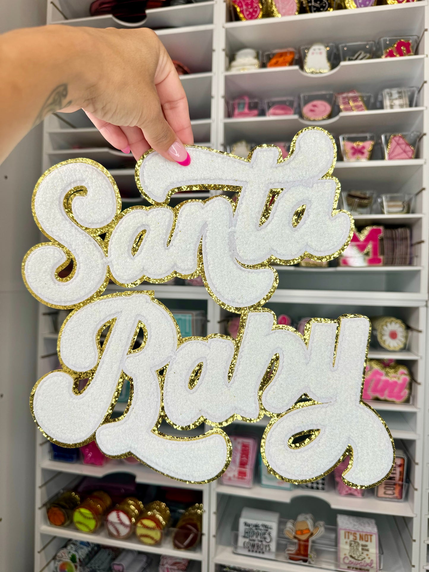 Santa Baby Chenille Patch