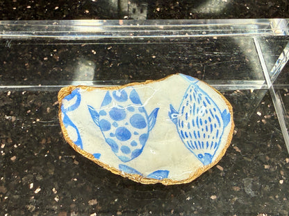 Fish Oyster Shell Ring Dish