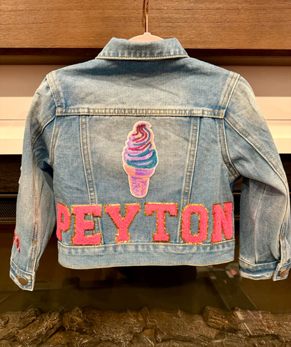 Custom Patch Jean Jacket