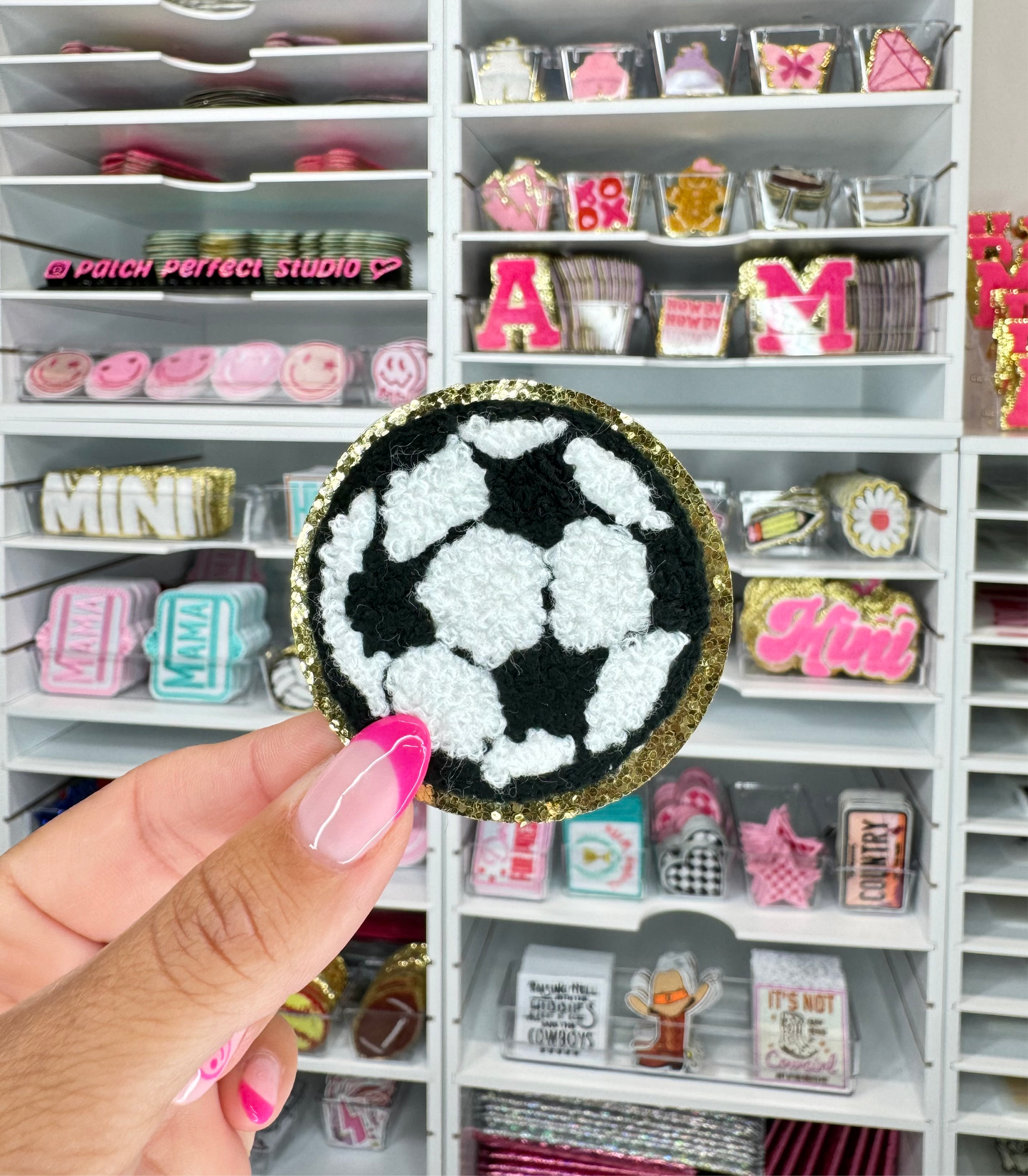 Soccer Ball Chenille Patch