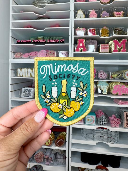 Mimosa Society Embroidered Patch