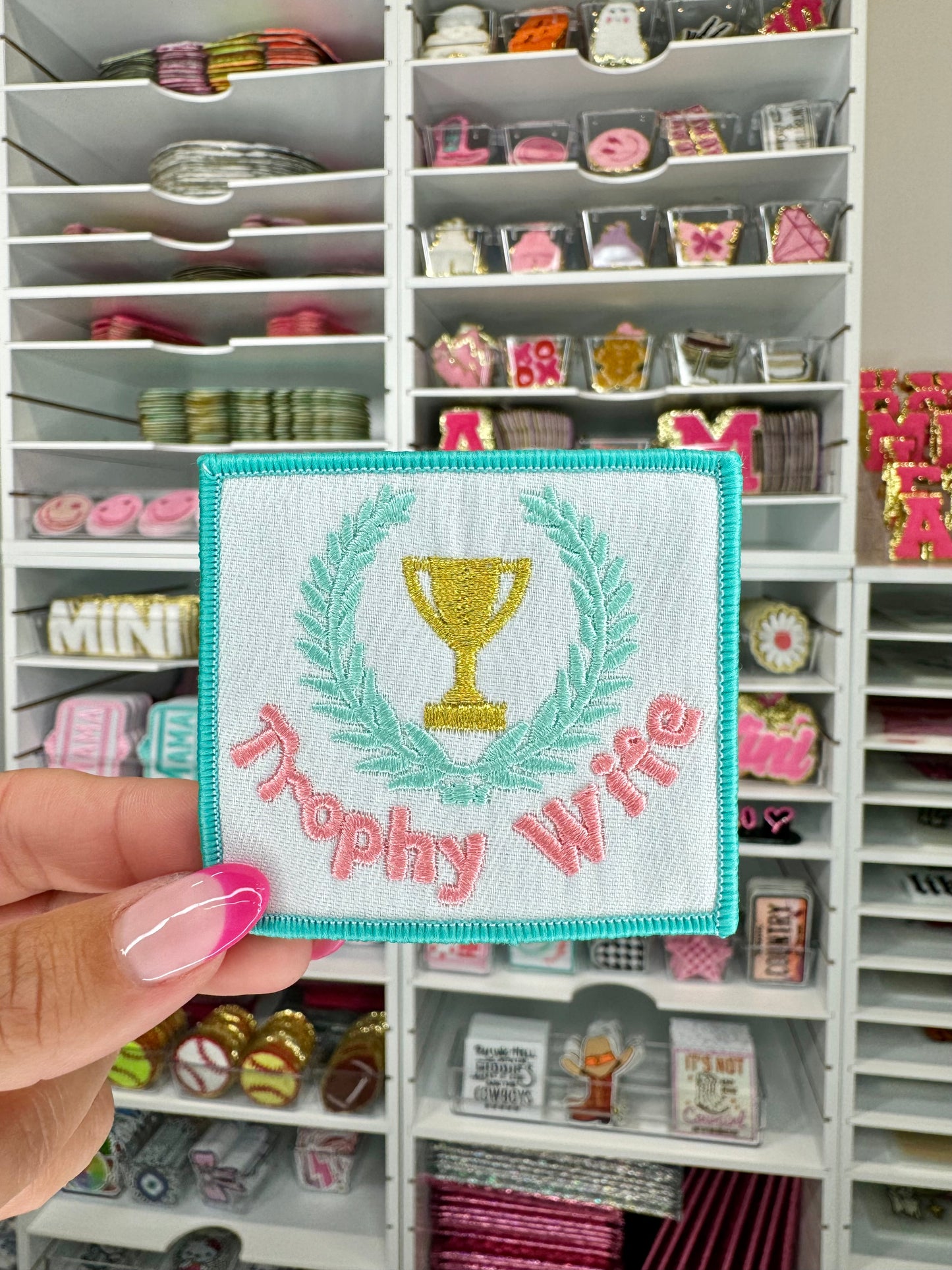 Trophy Wife Embroidered Patch