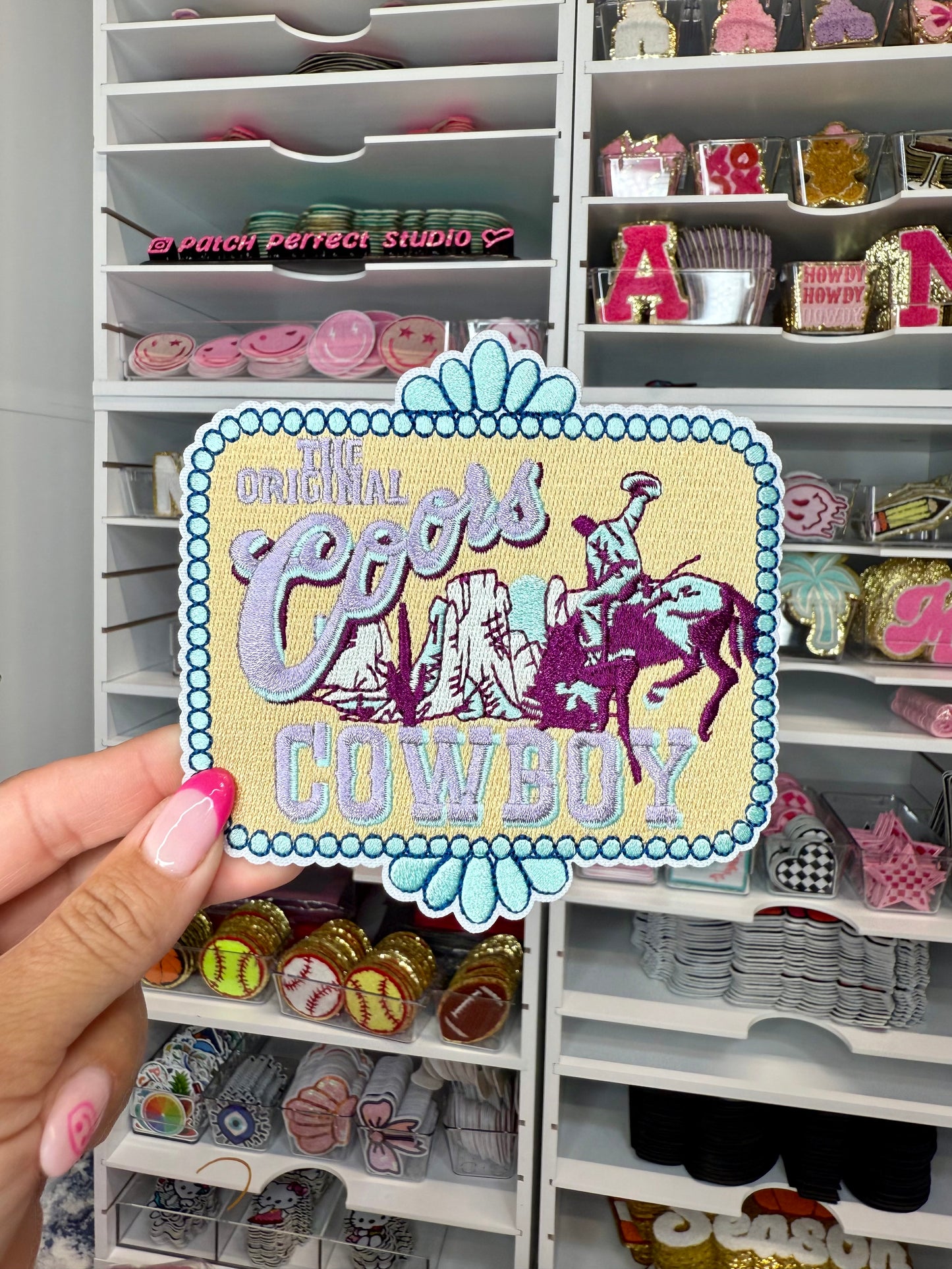 Cowboy Embroidered Patch