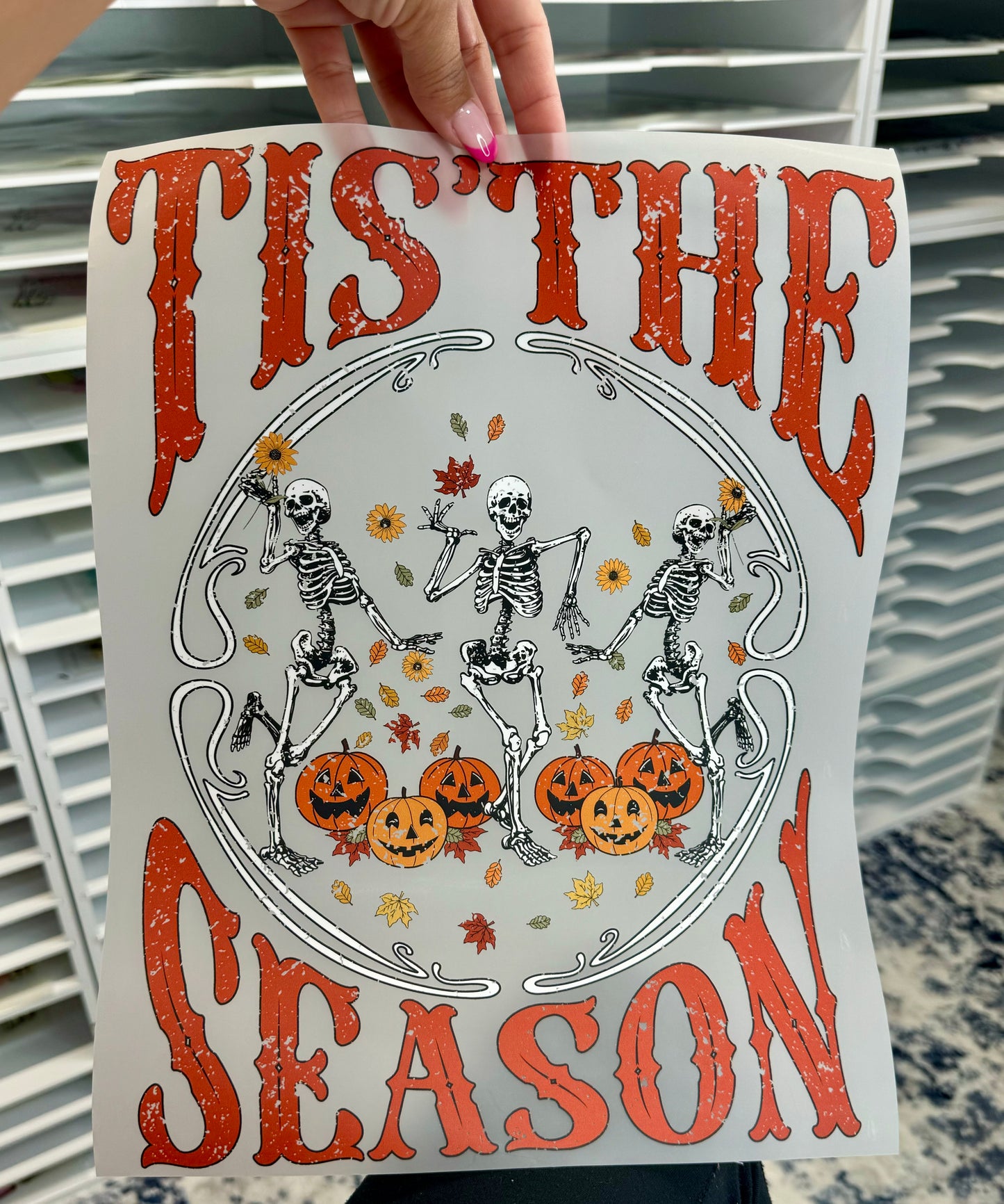 Skeleton Tis The Season DTF Transfer