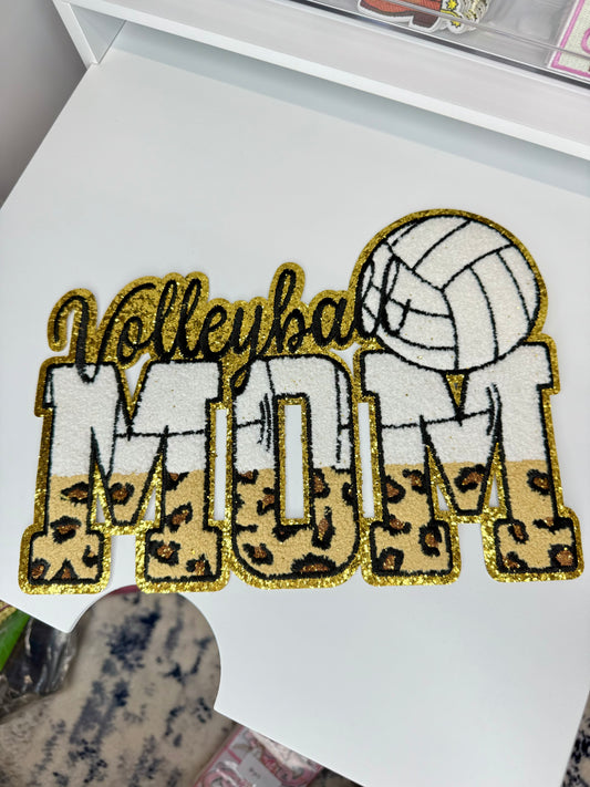 Volleyball Mom Chenille Patch