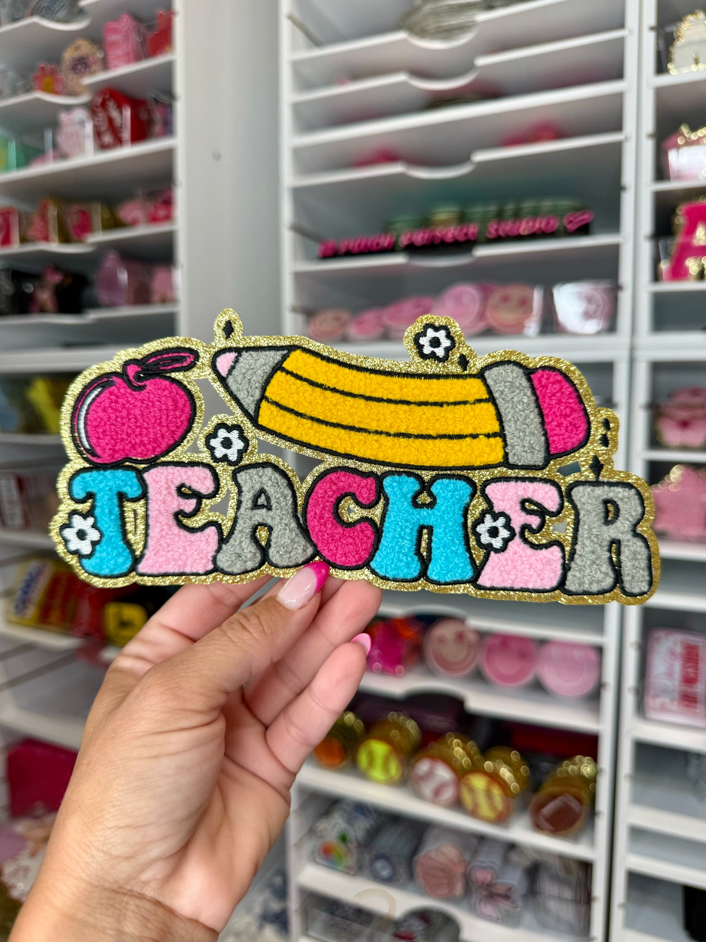 Teacher Chenille Patch