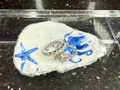 Sea Animal Oyster Shell Ring Dish