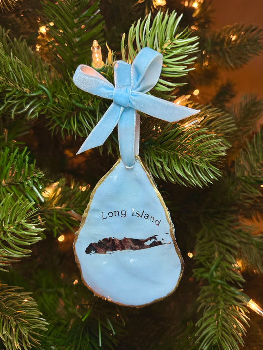 Long Island Oyster Shell Ornament