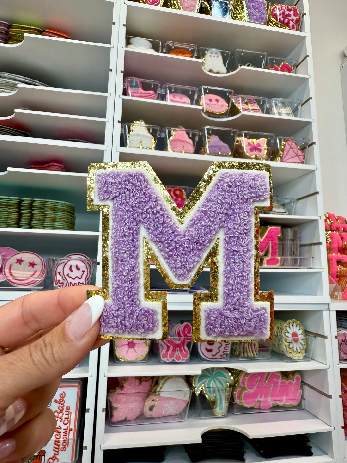 M Letter Chenille Patch 3"