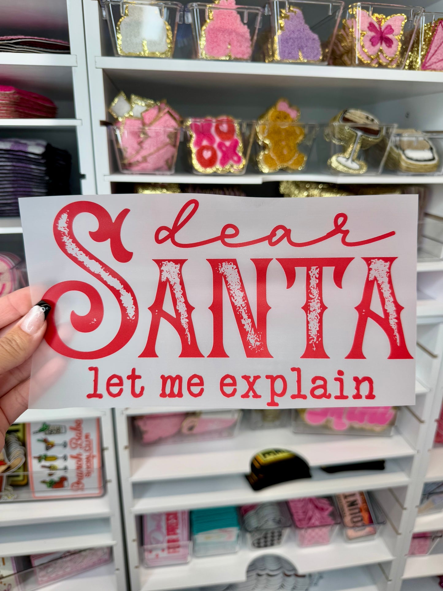 Dear Santa DTF Transfer