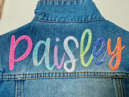 Personalized Kids Jean Jacket