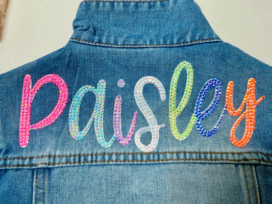 Personalized Kids Jean Jacket