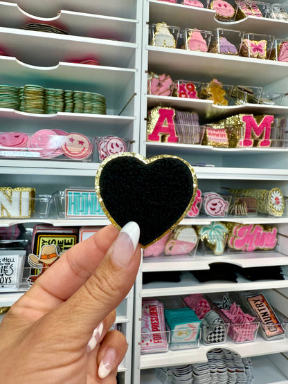 Chenille Heart Patches