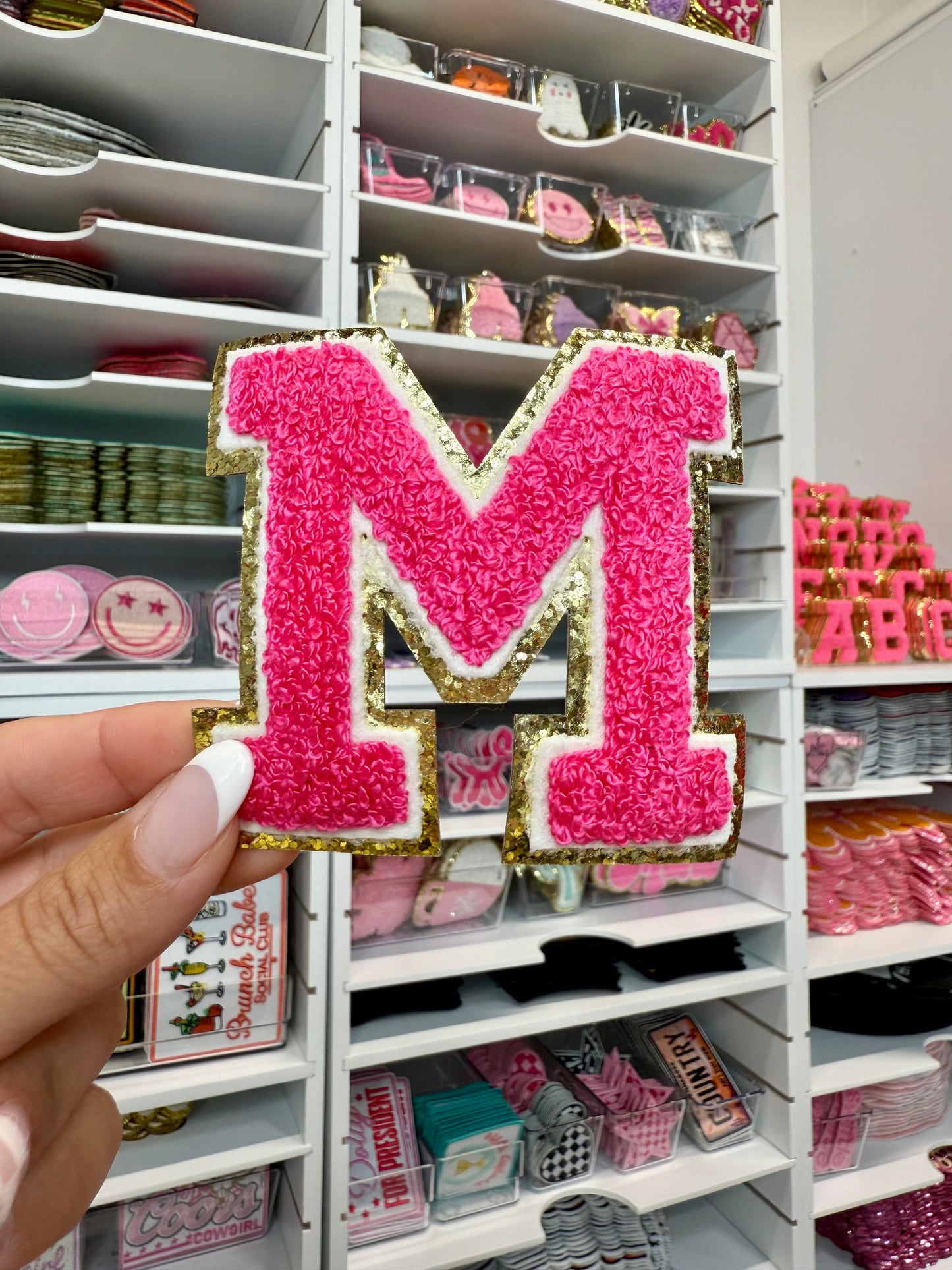 M Letter Chenille Patch 3"