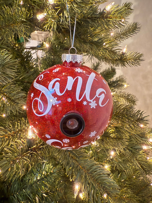 Santa Cam Shatter Proof Ornament Large