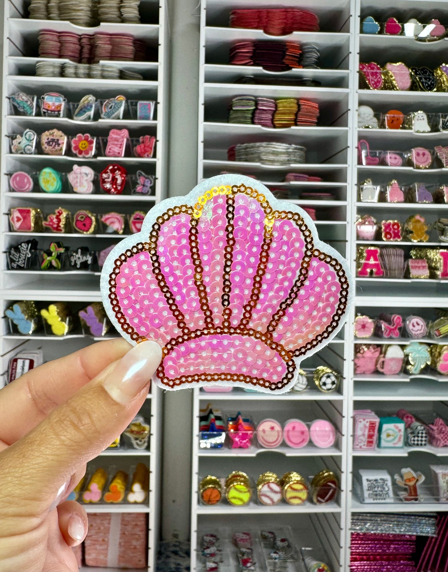 Seashell Sequin Patch